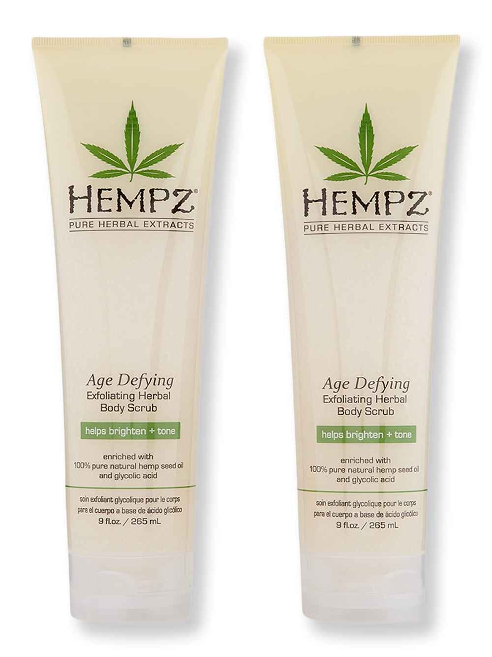 Hempz Hempz Age Defying Herbal Body Scrub 2 Ct 9 oz Body Scrubs & Exfoliants 