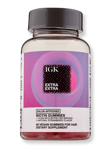 iGK iGK Extra Extra Biotin Gummies 60 Ct Wellness Supplements 