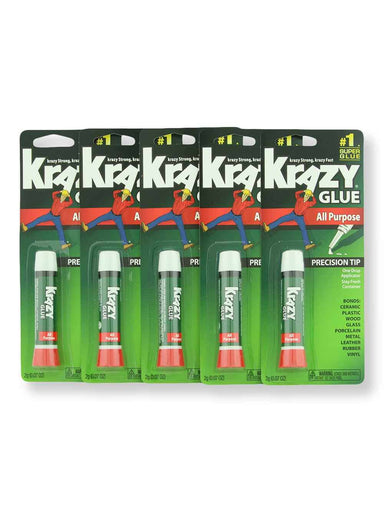 Krazy Glue Krazy Glue Super Glue All Purpose Precision Tip 5 ct 0.07 oz Nail Tools 