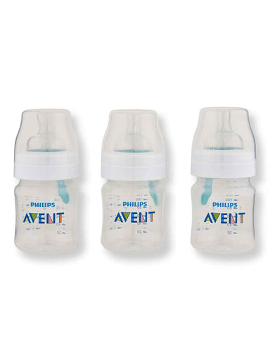 Philips Avent Philips Avent Anti-Colic Bottle With AirFree Vent Clear 4 oz 3 Ct Baby Bottles 