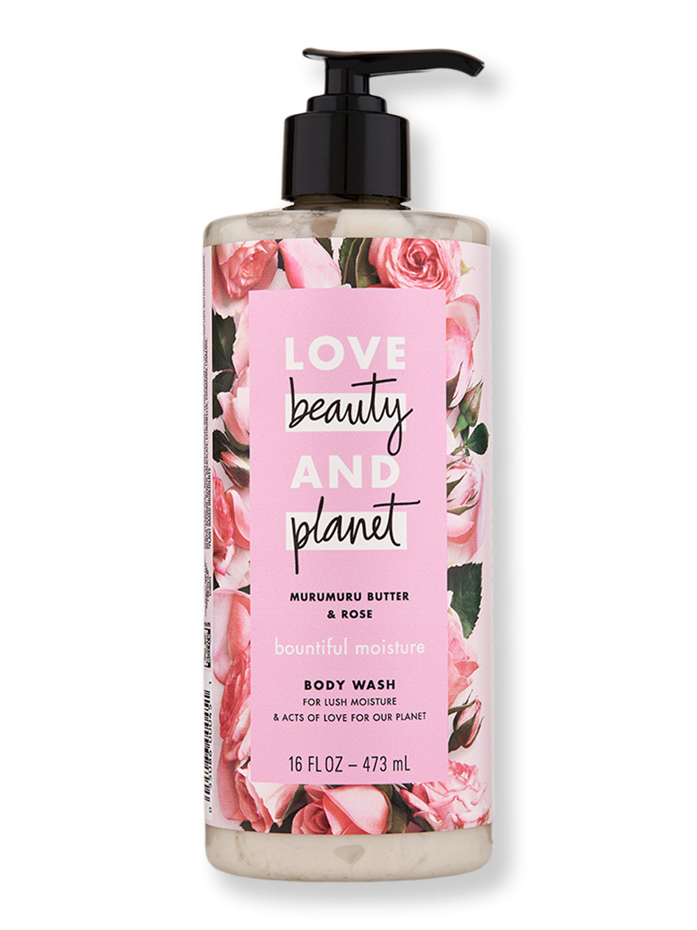 LOVE beauty AND planet Murumuru Butter & Rose Body Wash 16 oz