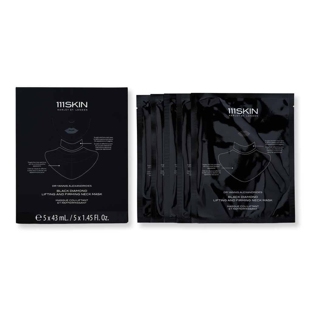 111SKIN 111SKIN Black Diamond Lifting & Firming Neck Mask Decollete & Neck Creams 43 ml 5 Ct 