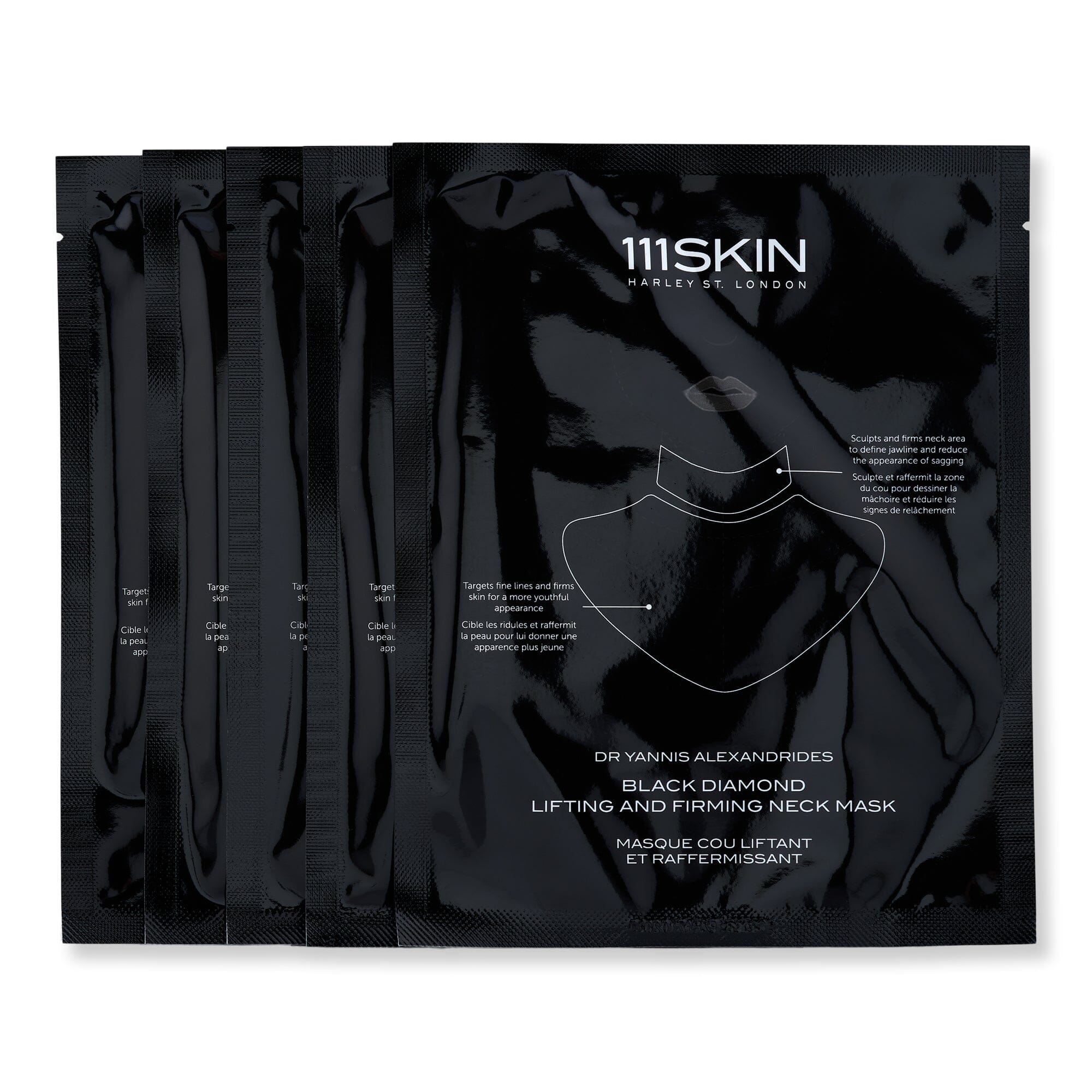 111SKIN 111SKIN Black Diamond Lifting & Firming Neck Mask Decollete & Neck Creams 