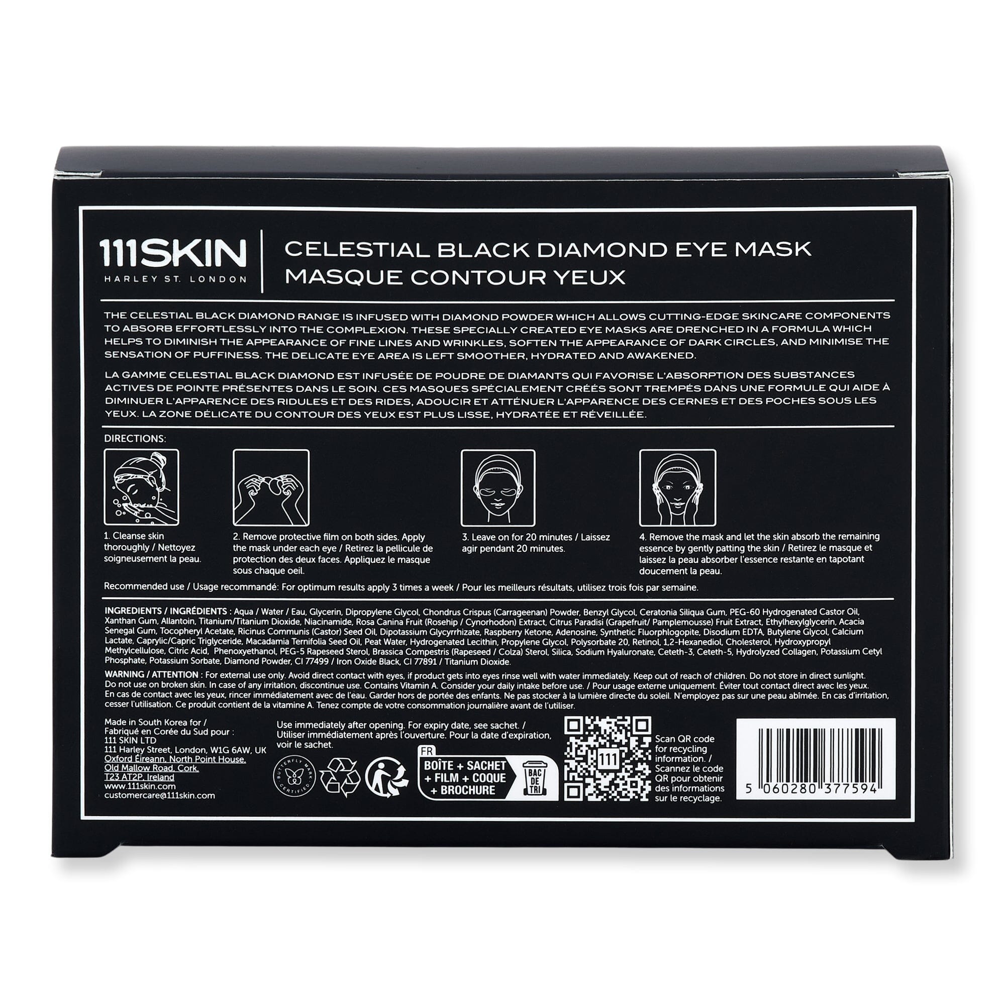 111SKIN 111SKIN Celestial Black Diamond Eye Mask Face Masks 