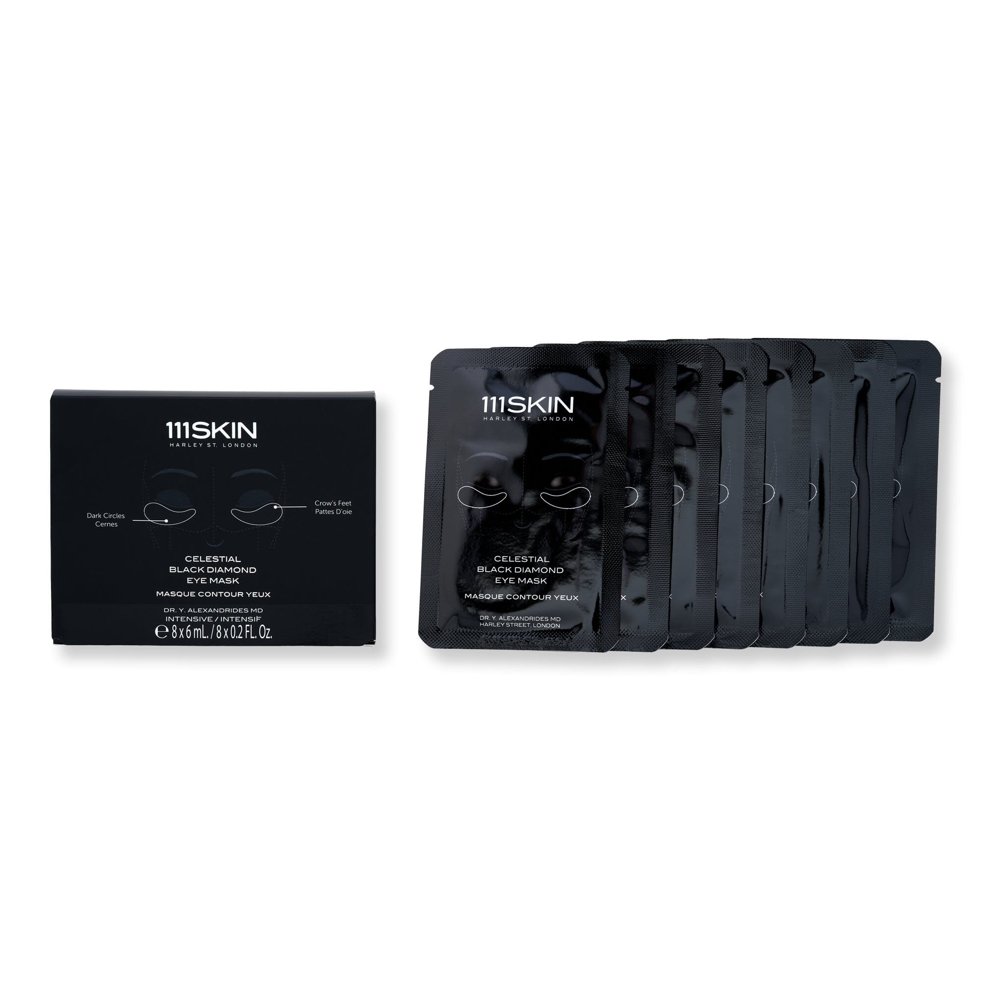 111SKIN 111SKIN Celestial Black Diamond Eye Mask Face Masks 6 ml 8 Ct 
