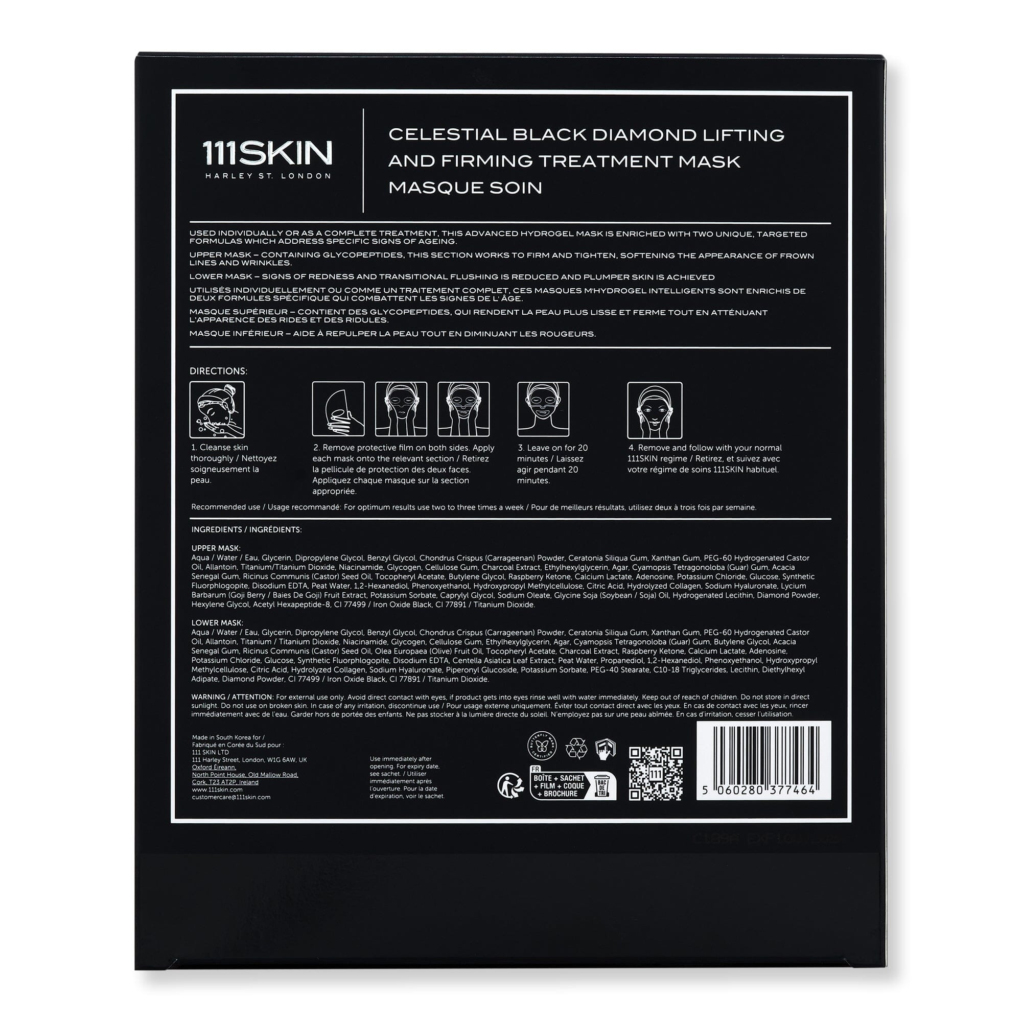 111SKIN 111SKIN Celestial Black Diamond Lifting and Firming Treatment Mask Face Masks 