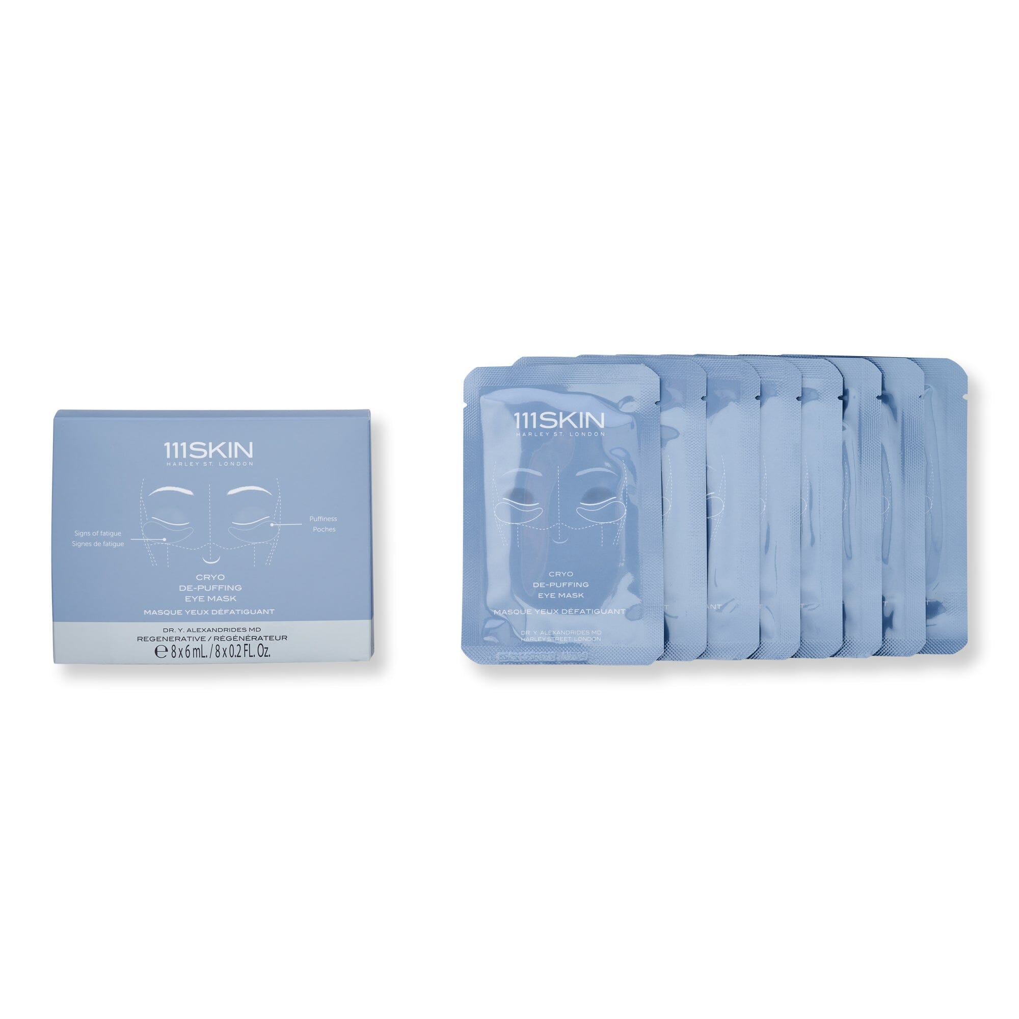 111SKIN 111SKIN Cryo De-Puffing Eye Mask Fragrance Free Face Masks 6 ml 8 Ct 