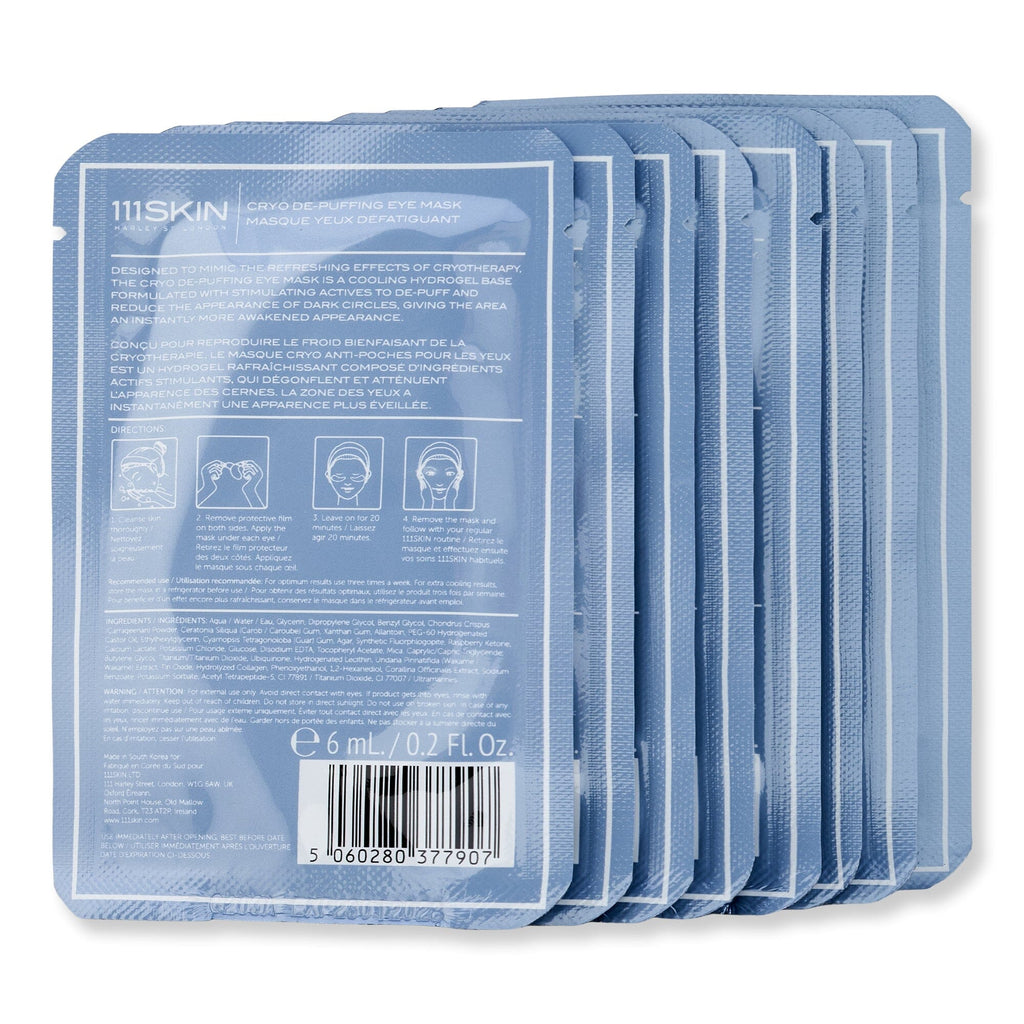 111SKIN 111SKIN Cryo De-Puffing Eye Mask Fragrance Free Face Masks 