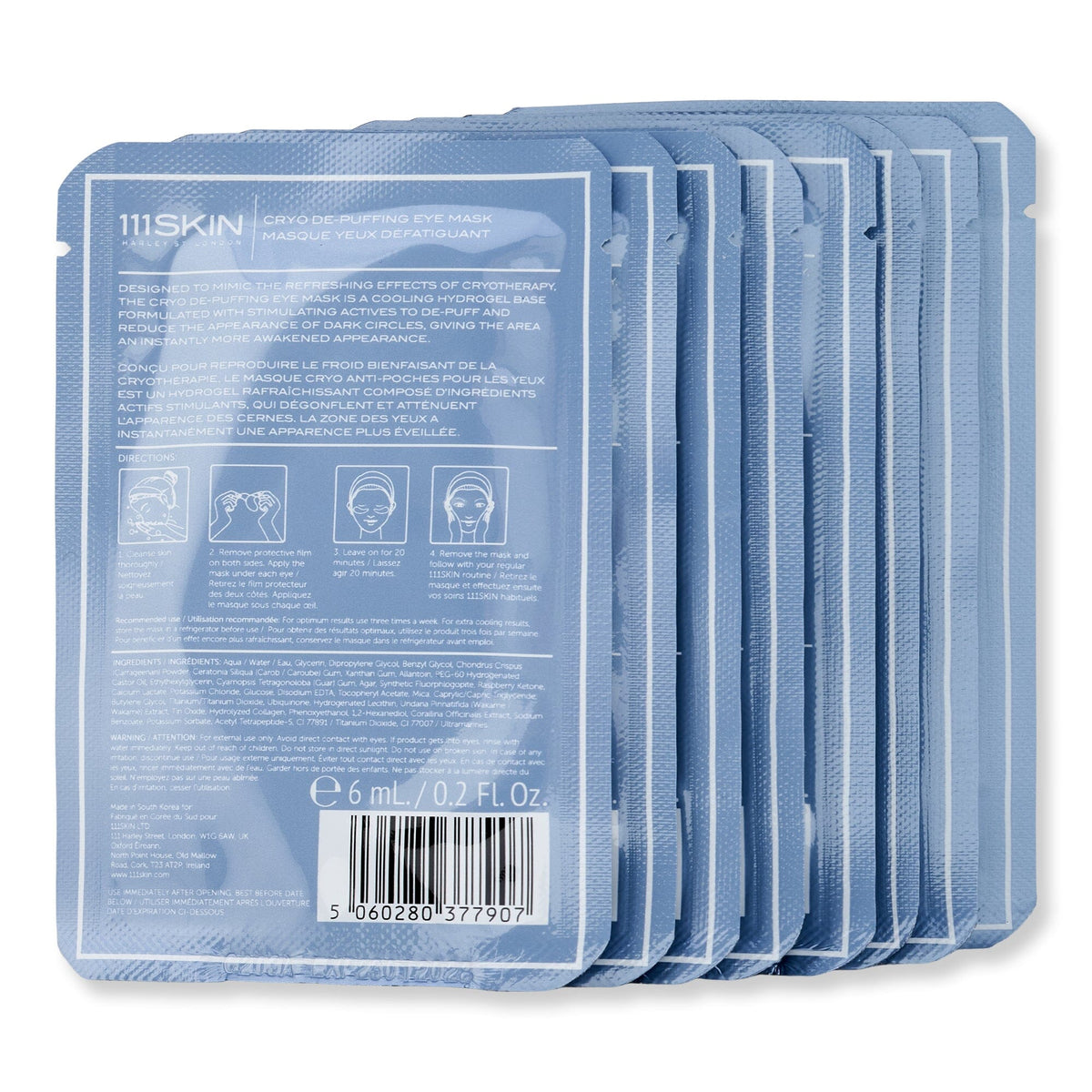 111SKIN 111SKIN Cryo De-Puffing Eye Mask Fragrance Free Face Masks 