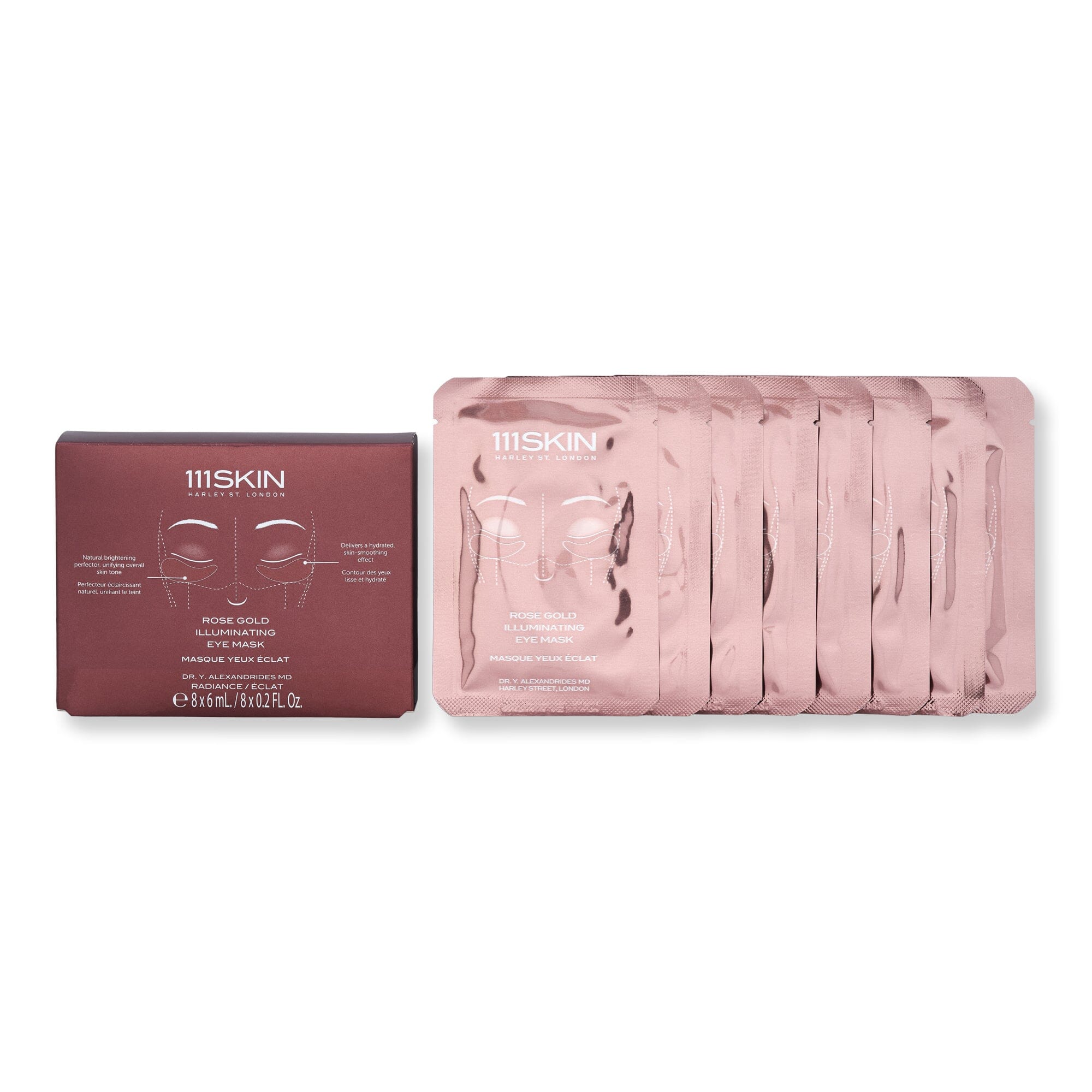 111SKIN 111SKIN Rose Gold Illuminating Eye Mask Face Masks 6 ml 8 Ct 