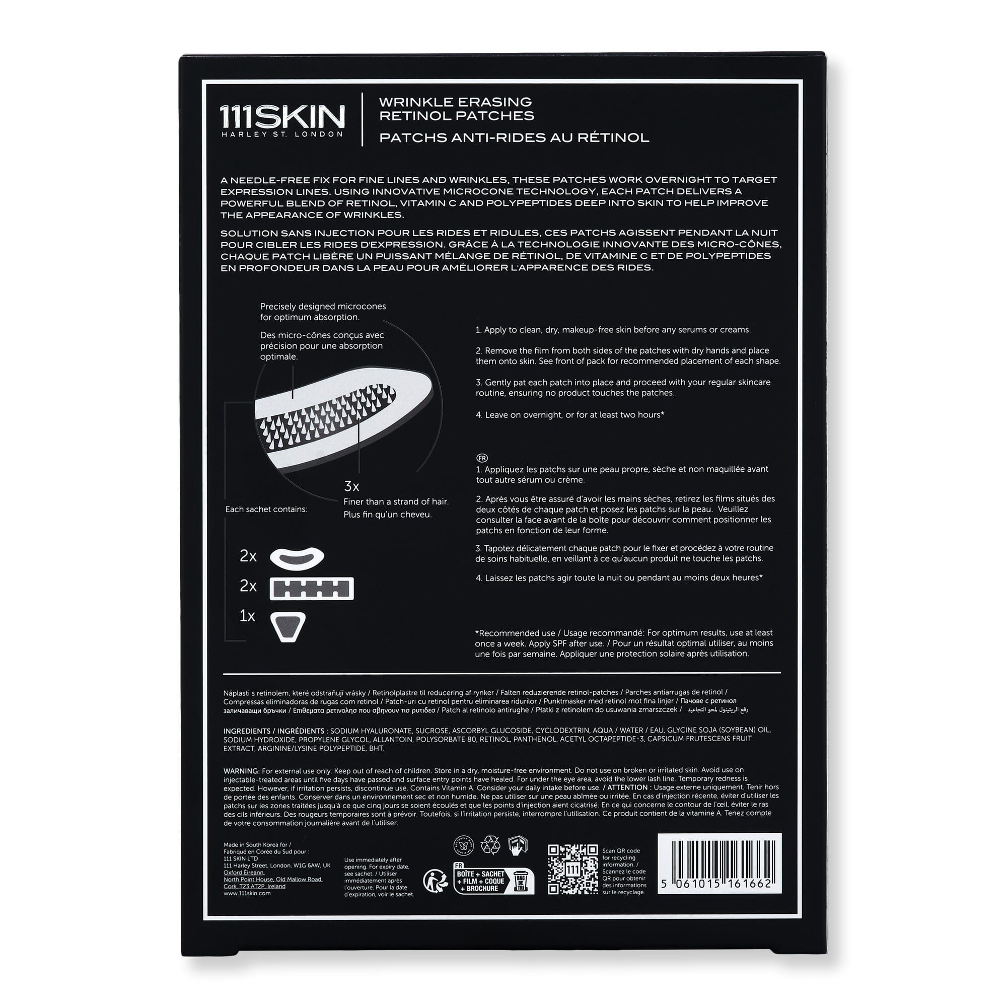 111SKIN 111SKIN Wrinkle Erasing Retinol Patches Night Creams 