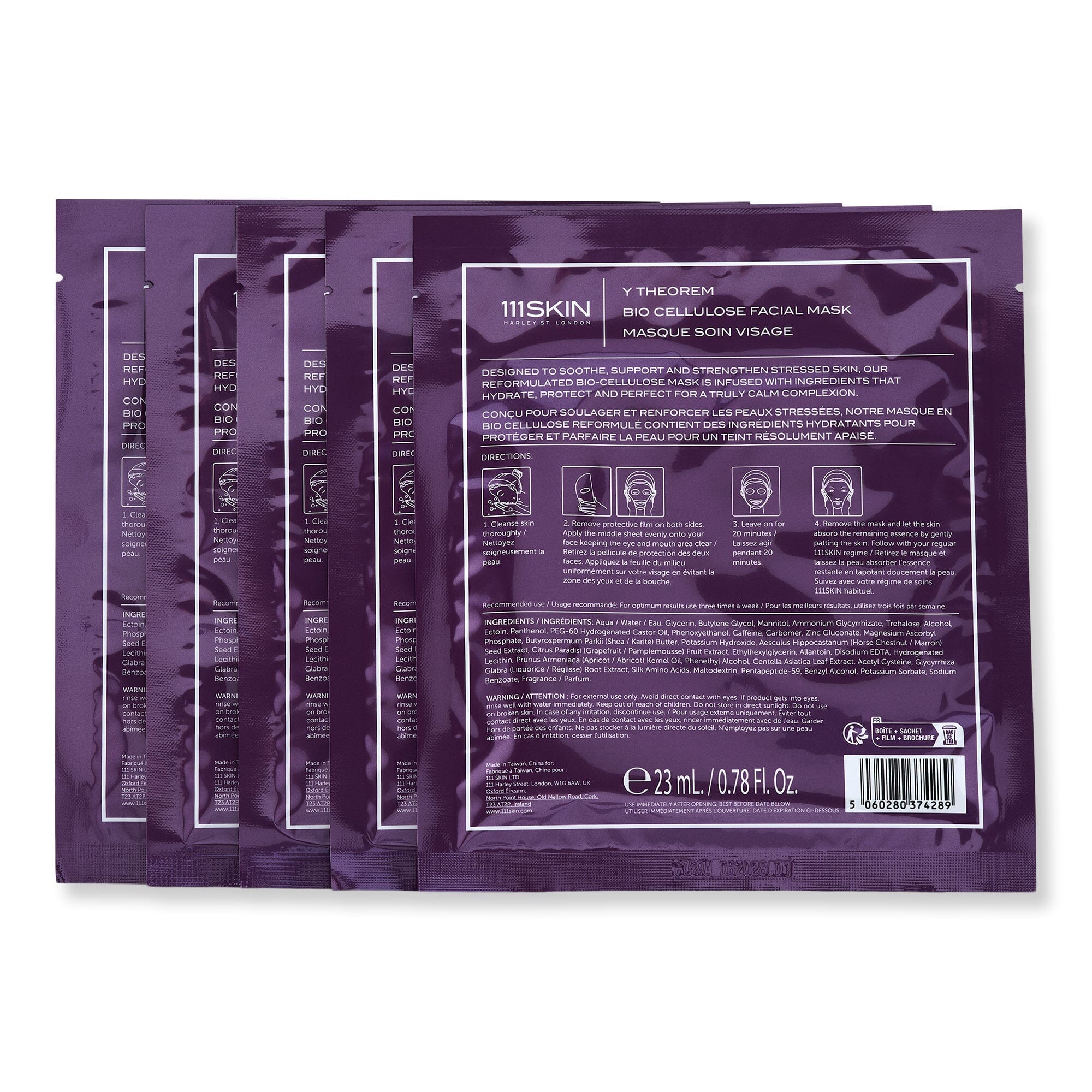 111SKIN 111SKIN Y Theorem Bio Cellulose Facial Mask Face Masks 