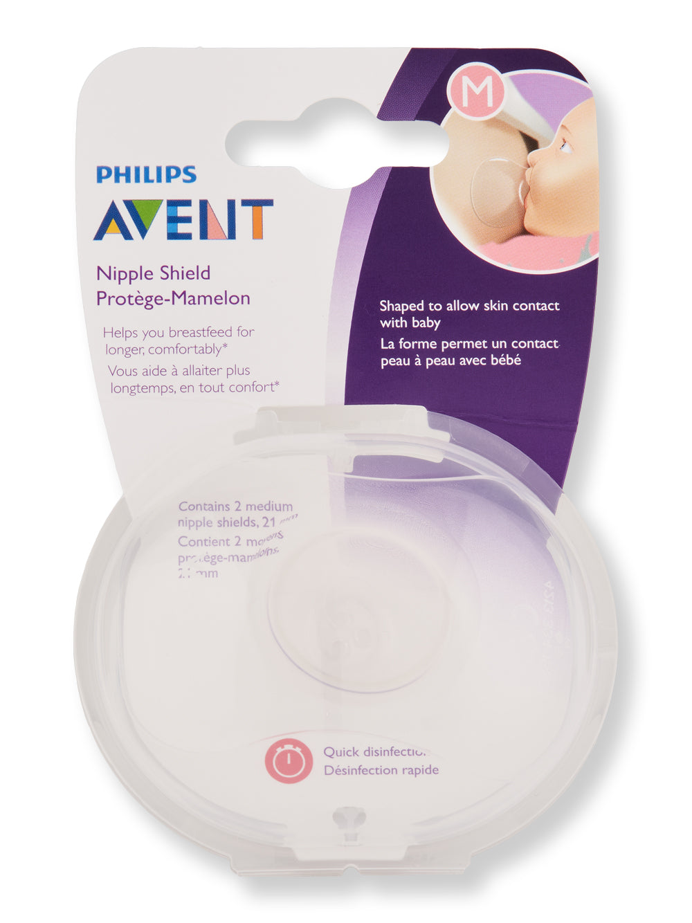 Philips Avent Nipple Shields with Storage Case Medium 2 Ct