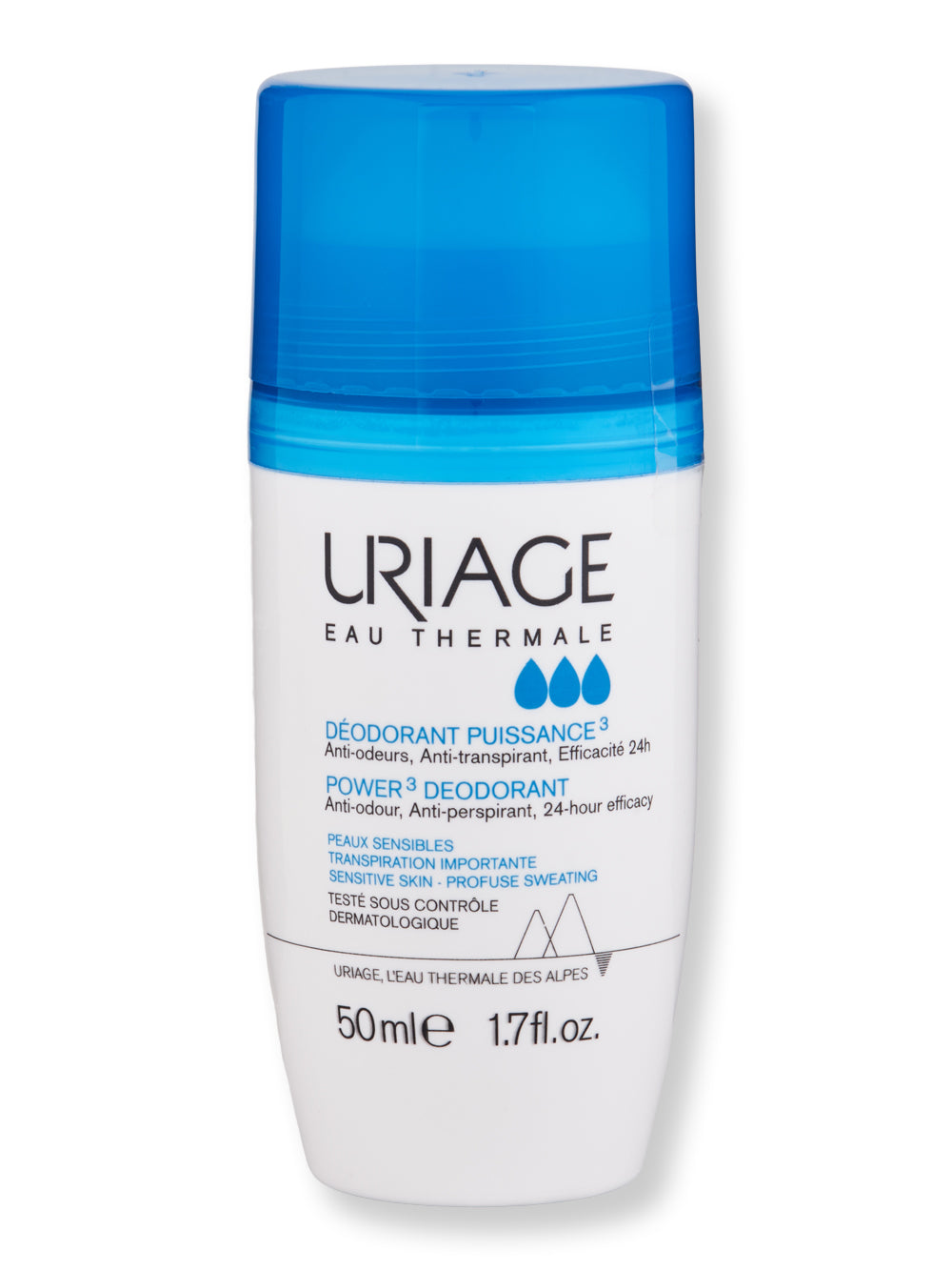 Uriage Power 3 Deodorant Roll-On 1.7 fl oz