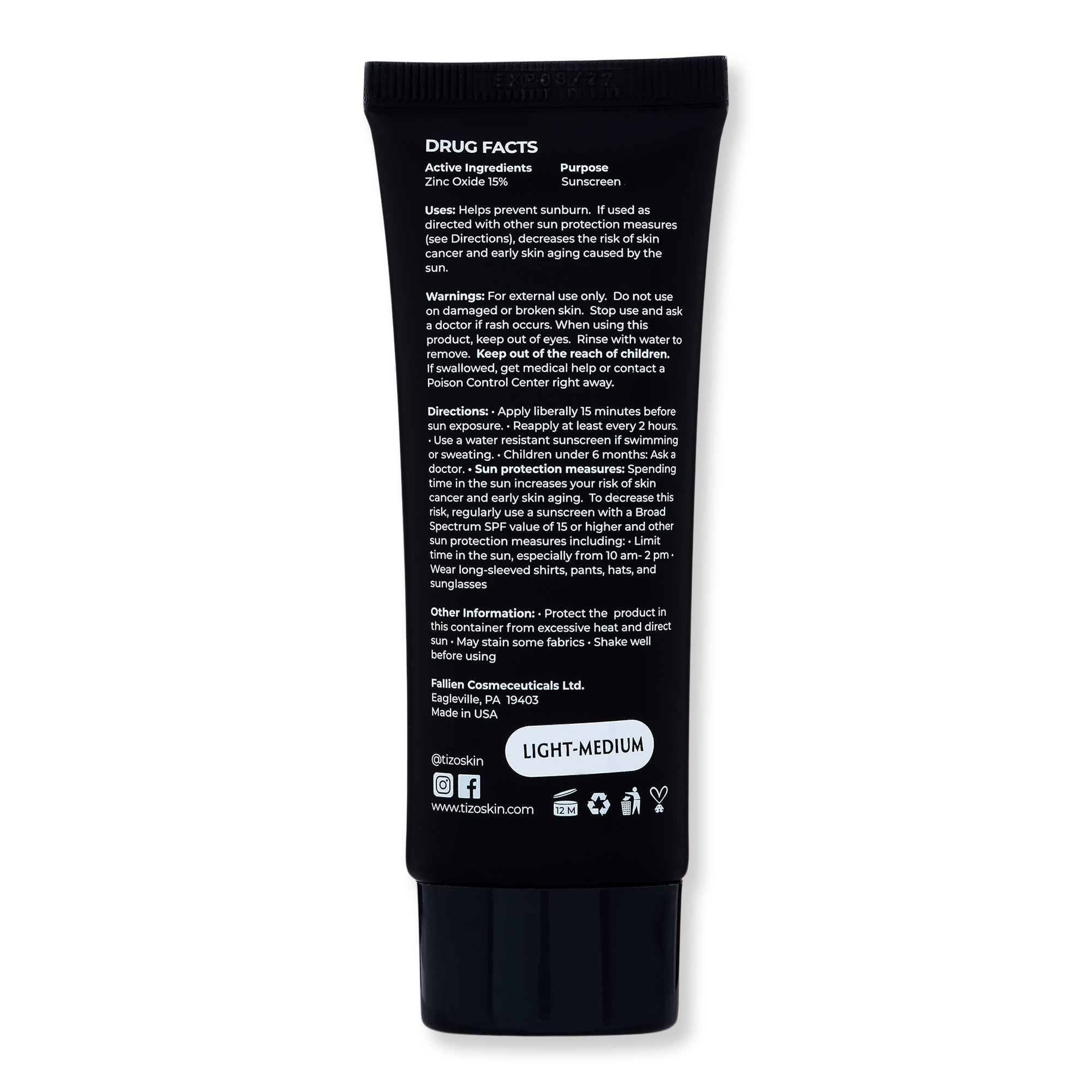 Buy online TIZO Tinted Moisturizing Serum SPF 30 1.75 oz 50 g Light-Medium EP-24999072
