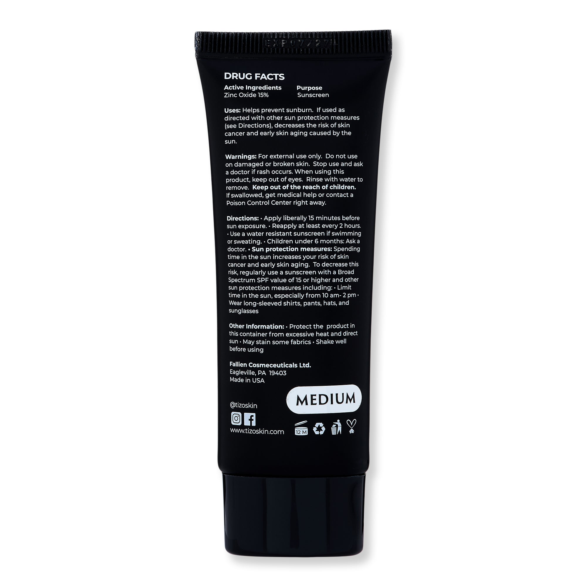 Buy online TIZO Tinted Moisturizing Serum SPF 30 1.75 oz 50 g Medium EP-24999408