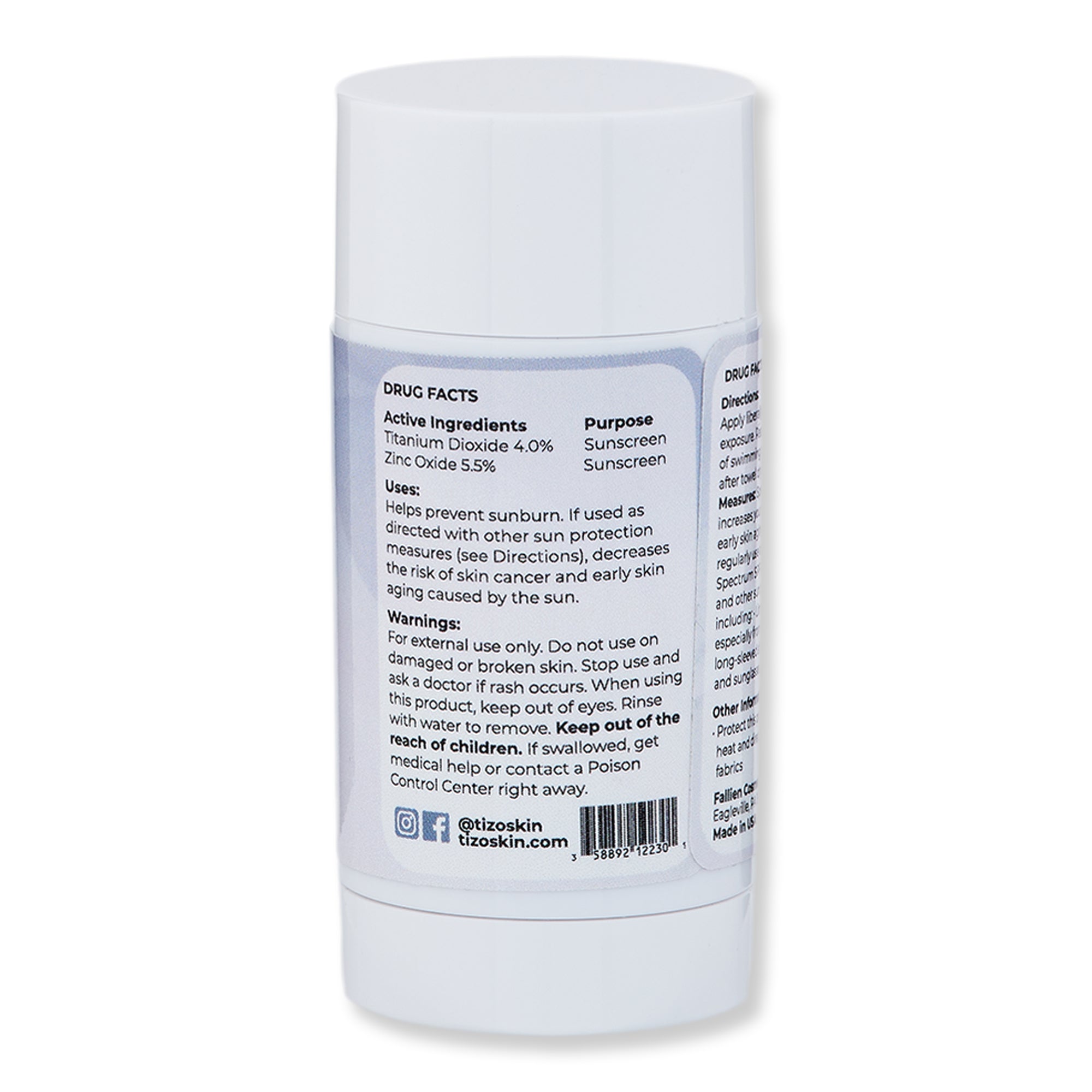 Buy online TIZO Mineral Stick Tinted SPF 45 1 oz 30 g EP-25001088