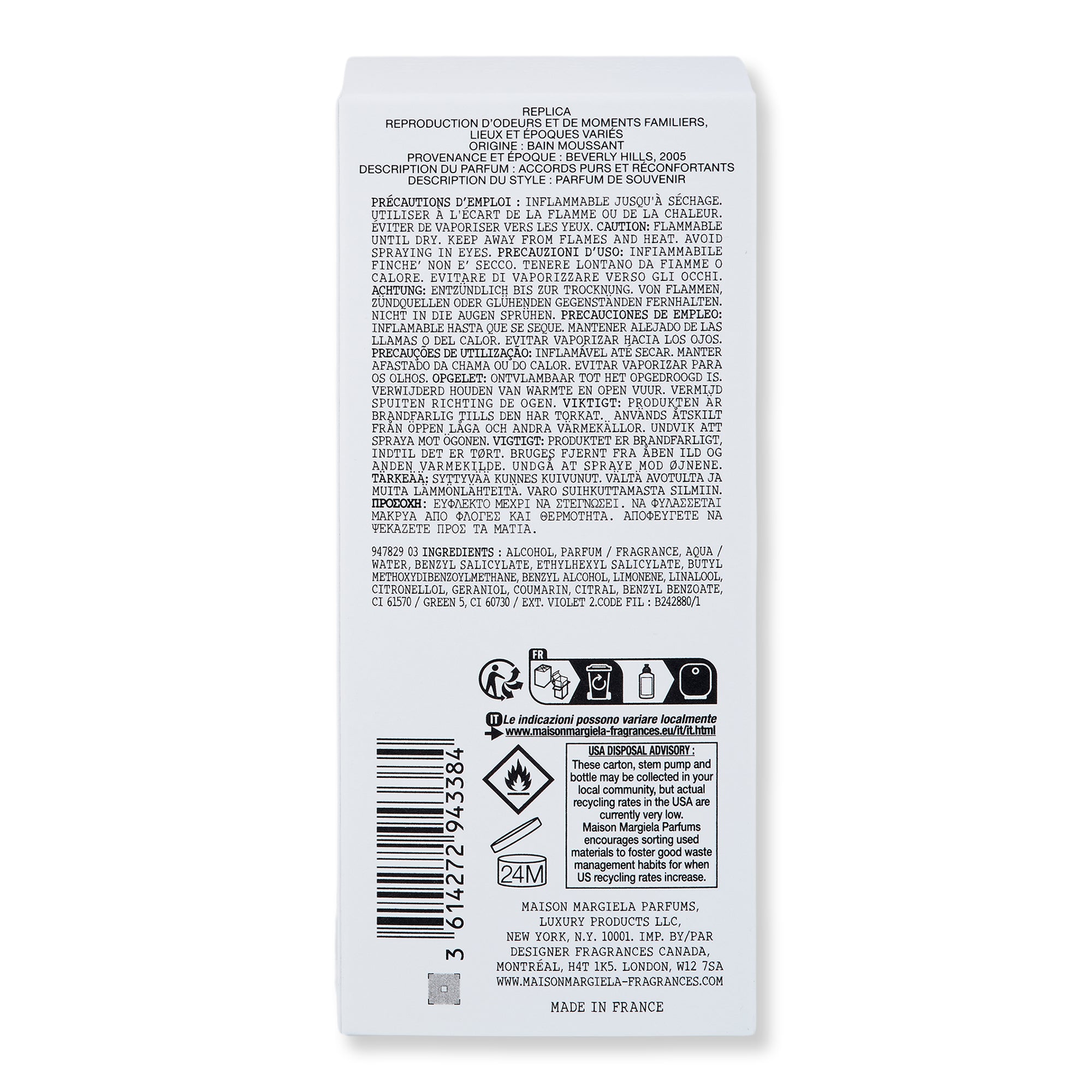 Buy online Maison Margiela Replica Bubble Bath Eau de Toilette 3.4 oz 100 ml EP-25892496