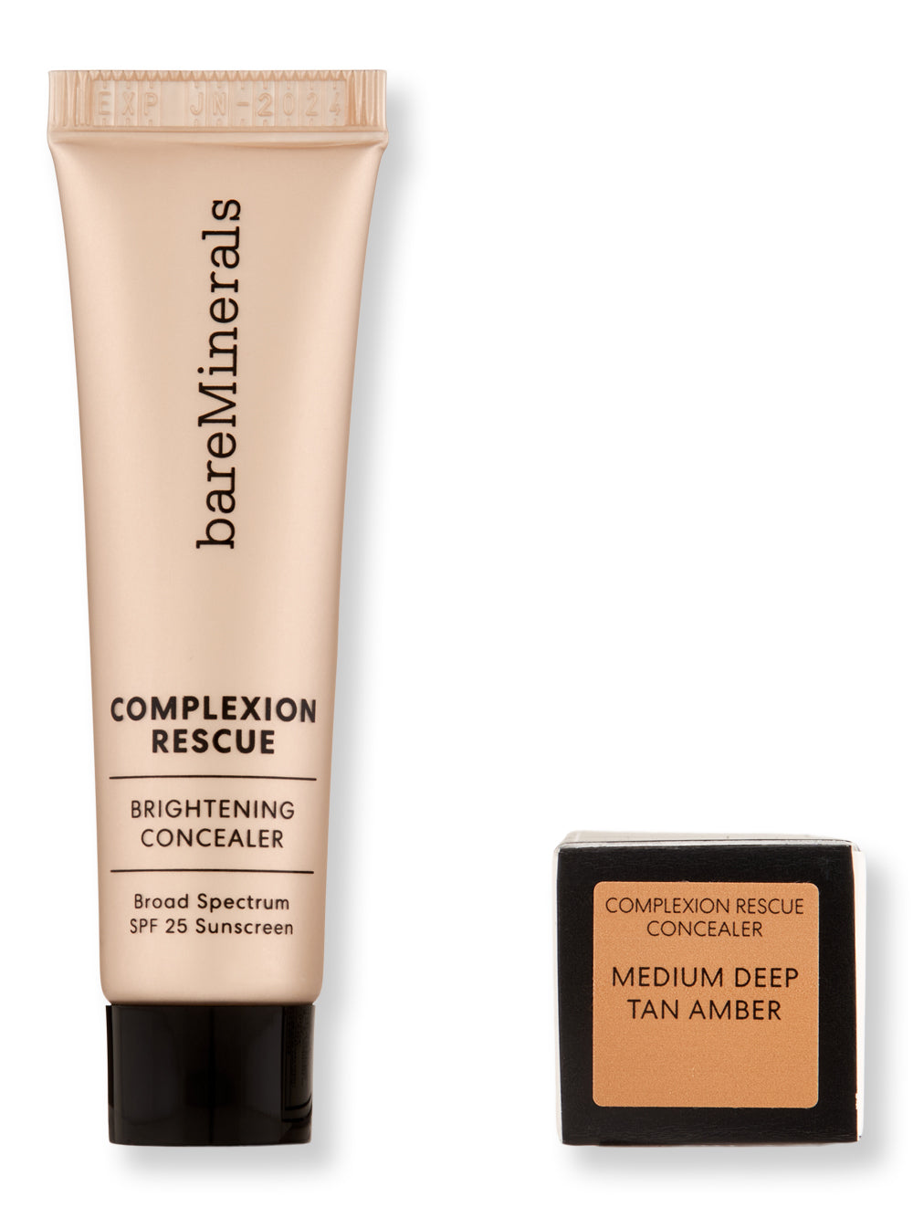 Bareminerals Complexion Rescue Brightening Concealer SPF 25 .34 fl oz10 ml12 Medium Deep Tan Amber