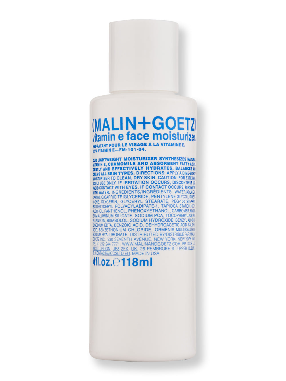 Malin + Goetz Vitamin E Face Moisturizer 4 oz118 ml