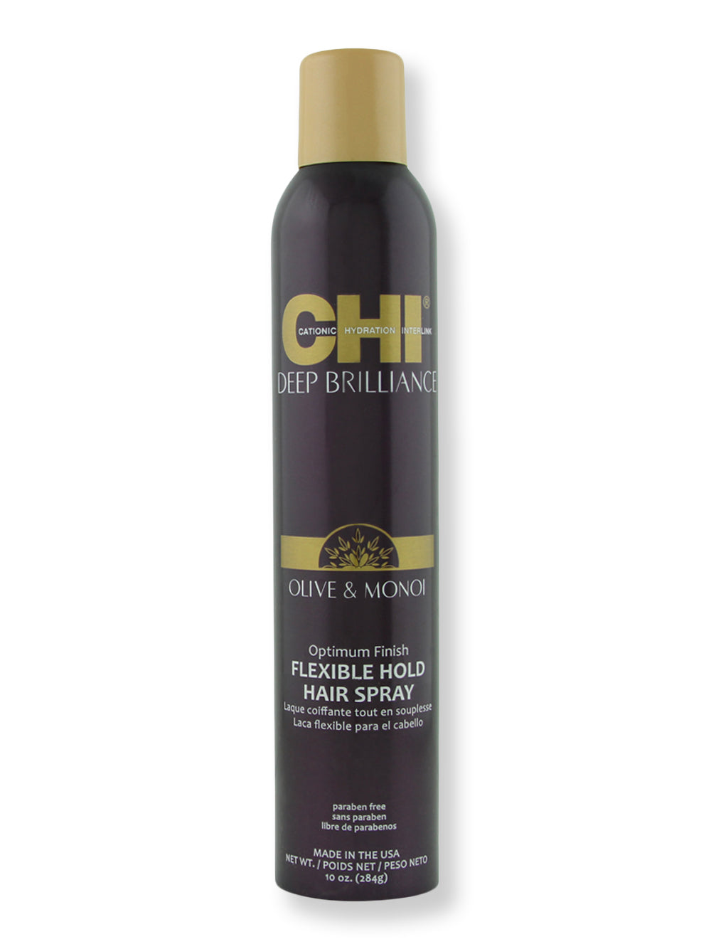 CHI Deep Brilliance Olive & Monoi Optimum Finish Flexible Hold Spray 10 fl oz