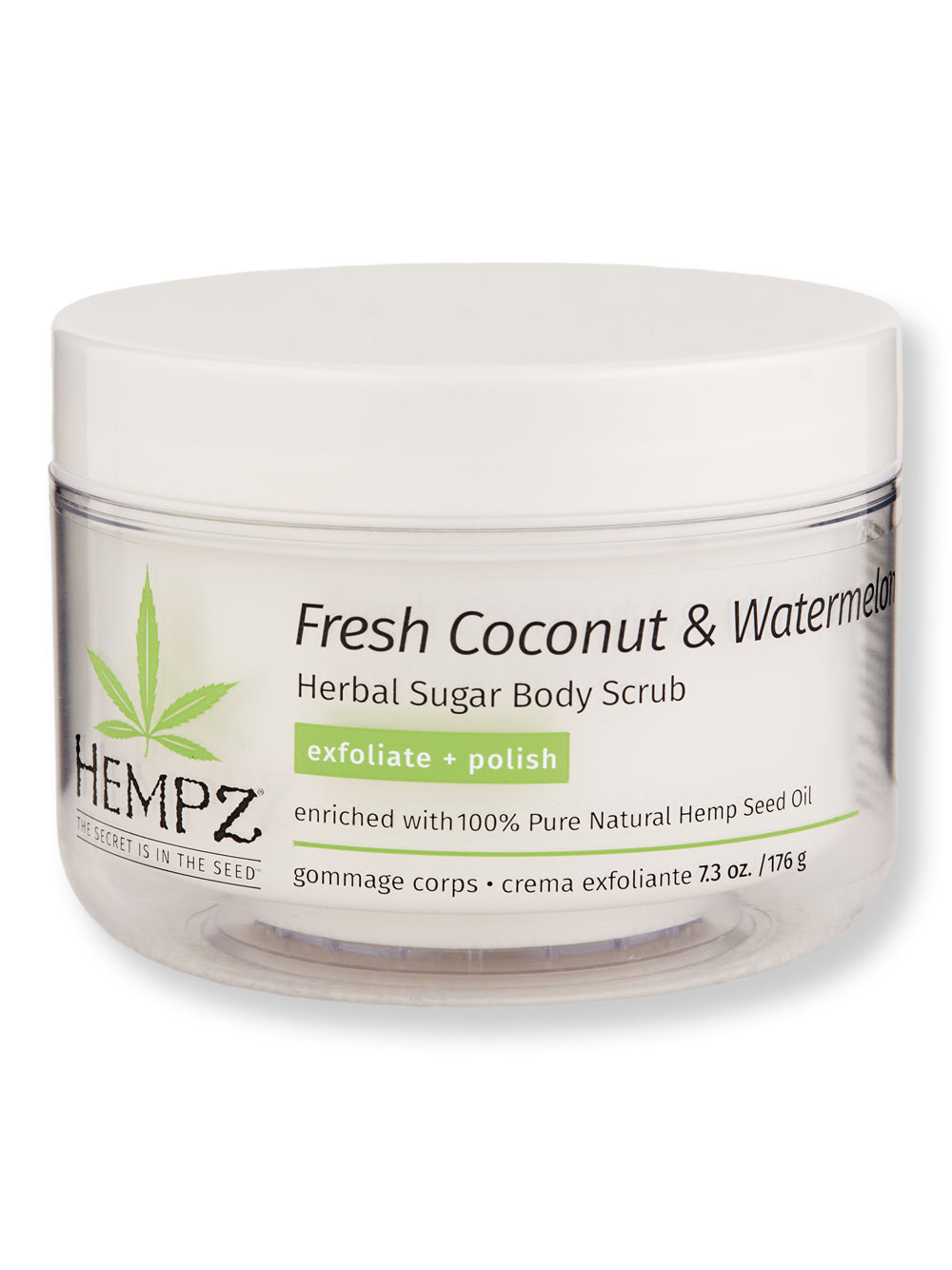 Hempz Fresh Coconut & Watermelon Sugar Body Scrub 7.3 oz