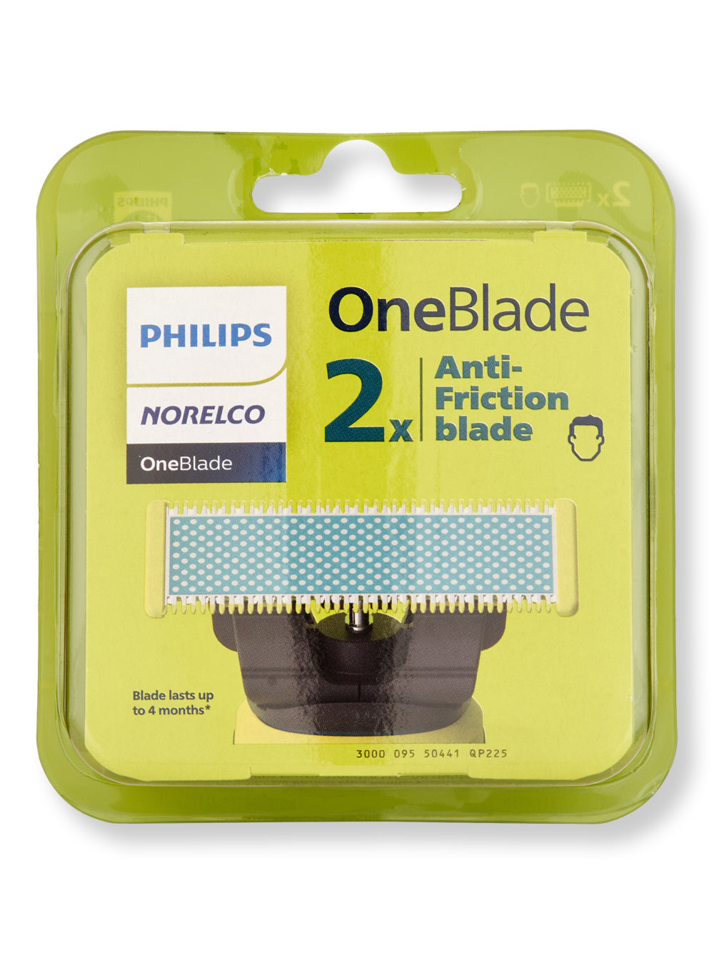 Philips Norelco OneBlade Anti-Friction Replacement Blades 2 Ct