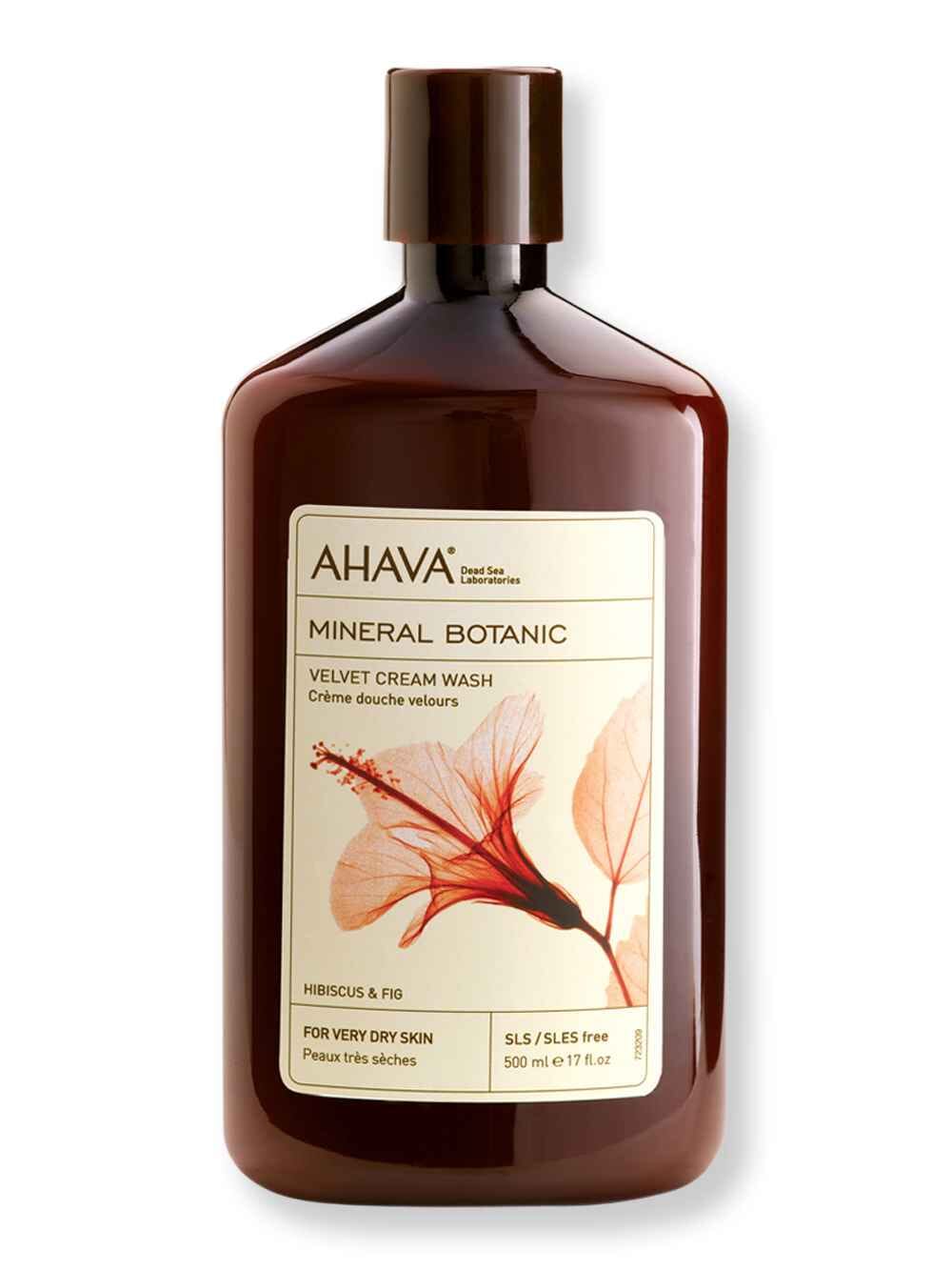 Ahava Ahava Mineral Botanic Cream Wash Hibiscus & Fig 17 oz 500 ml Shower Gels & Body Washes 