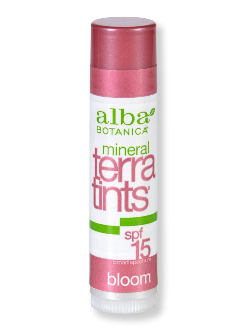 Alba Botanica Alba Botanica Bloom TerraTint Lip Balm SPF8 Lip Treatments & Balms .15 oz 12 Ct 
