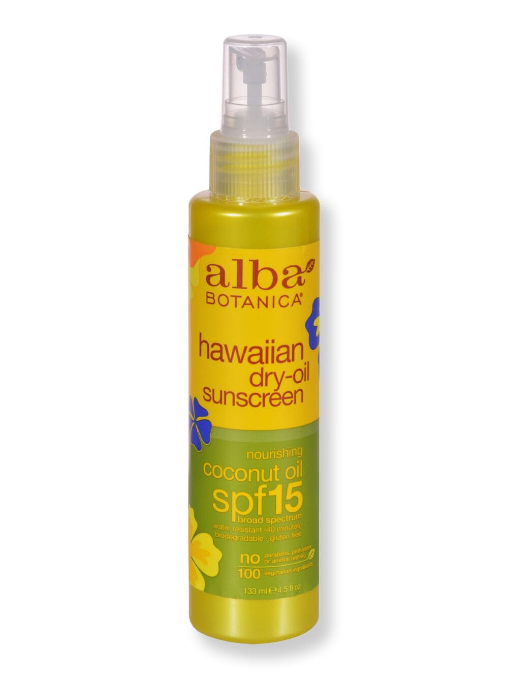Alba Botanica Alba Botanica Dry Tanning Oil SPF 15 Body Sunscreens 4.5 fl oz 