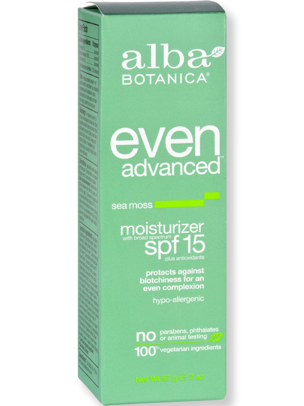 Alba Botanica Alba Botanica Even Advanced Moisturizer Sea Moss SPF 15 Face Moisturizers 2 oz 