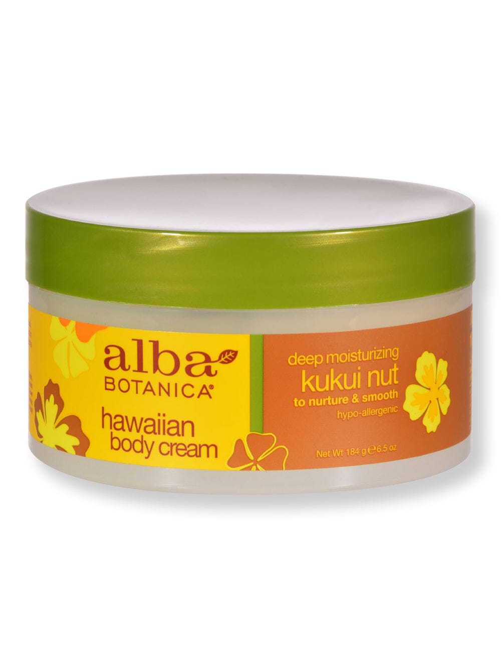 Alba Botanica Alba Botanica Hawaiian Body Cream Kukui Nut Body Lotions & Oils 6.5 oz 