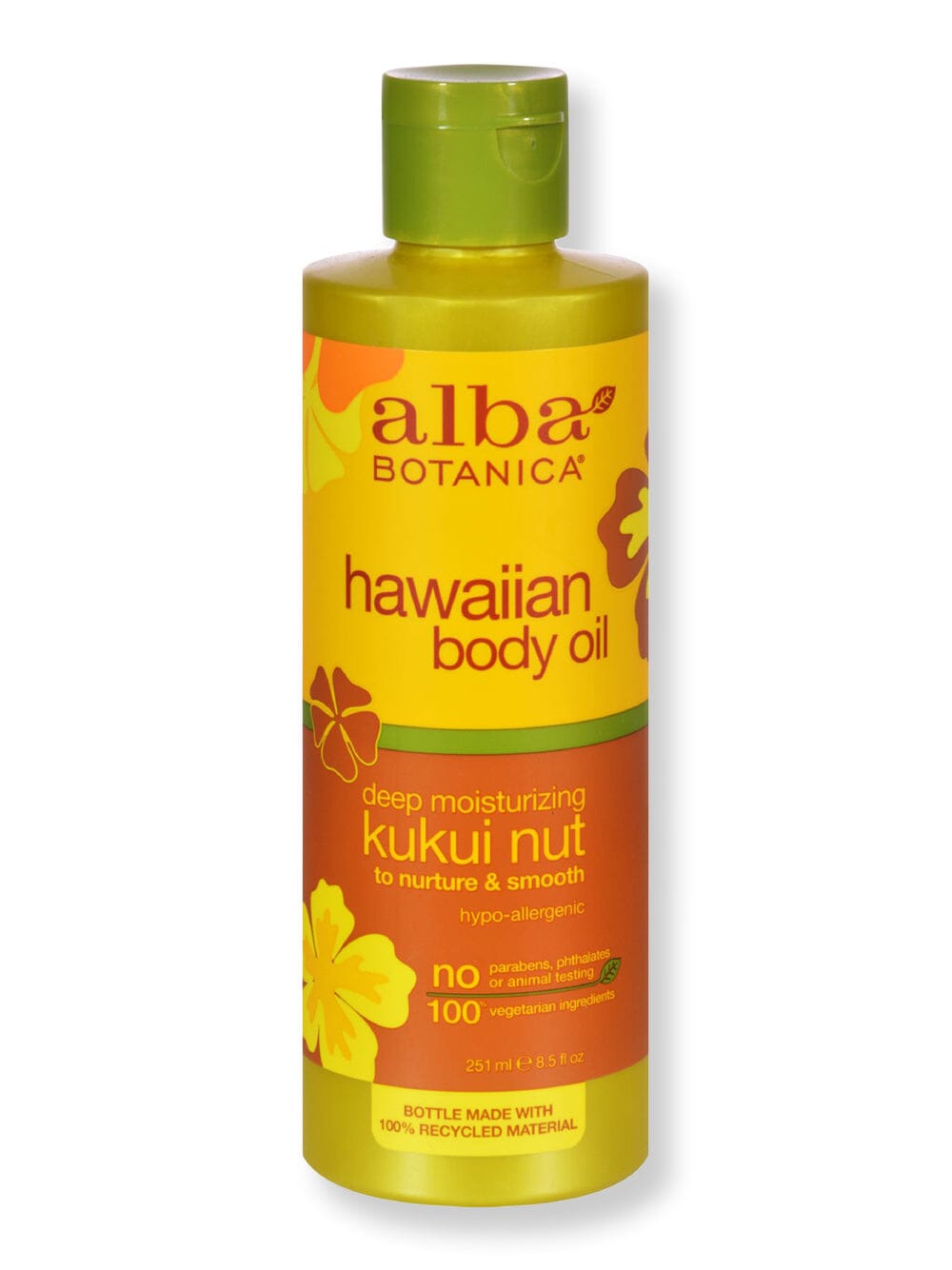 Alba Botanica Alba Botanica Hawaiian Body Oil Kukui Nut Body Lotions & Oils 8.5 fl oz 