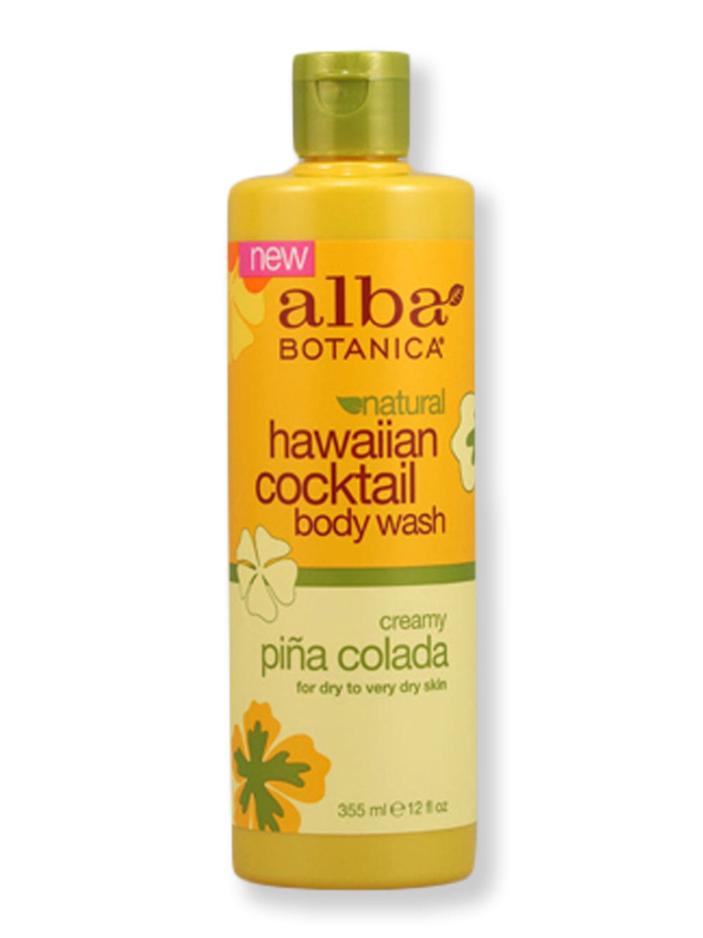 Alba Botanica Alba Botanica Hawaiian Cocktail Body Wash Pina Colada Shower Gels & Body Washes 12 oz 
