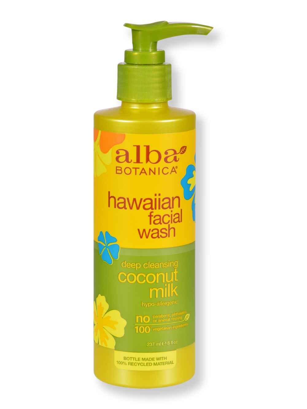 Alba Botanica Alba Botanica Hawaiian Facial Wash Coconut Milk 8 fl oz Face Cleansers 