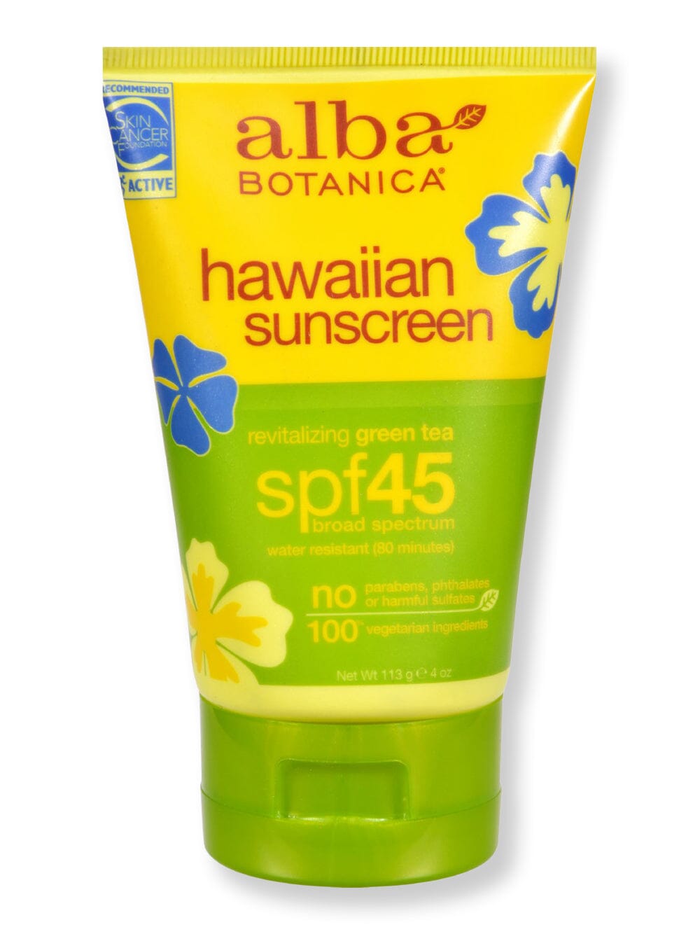 Alba Botanica Alba Botanica Hawaiian Green Tea Sunblock SPF 45 Body Sunscreens 4 fl oz 