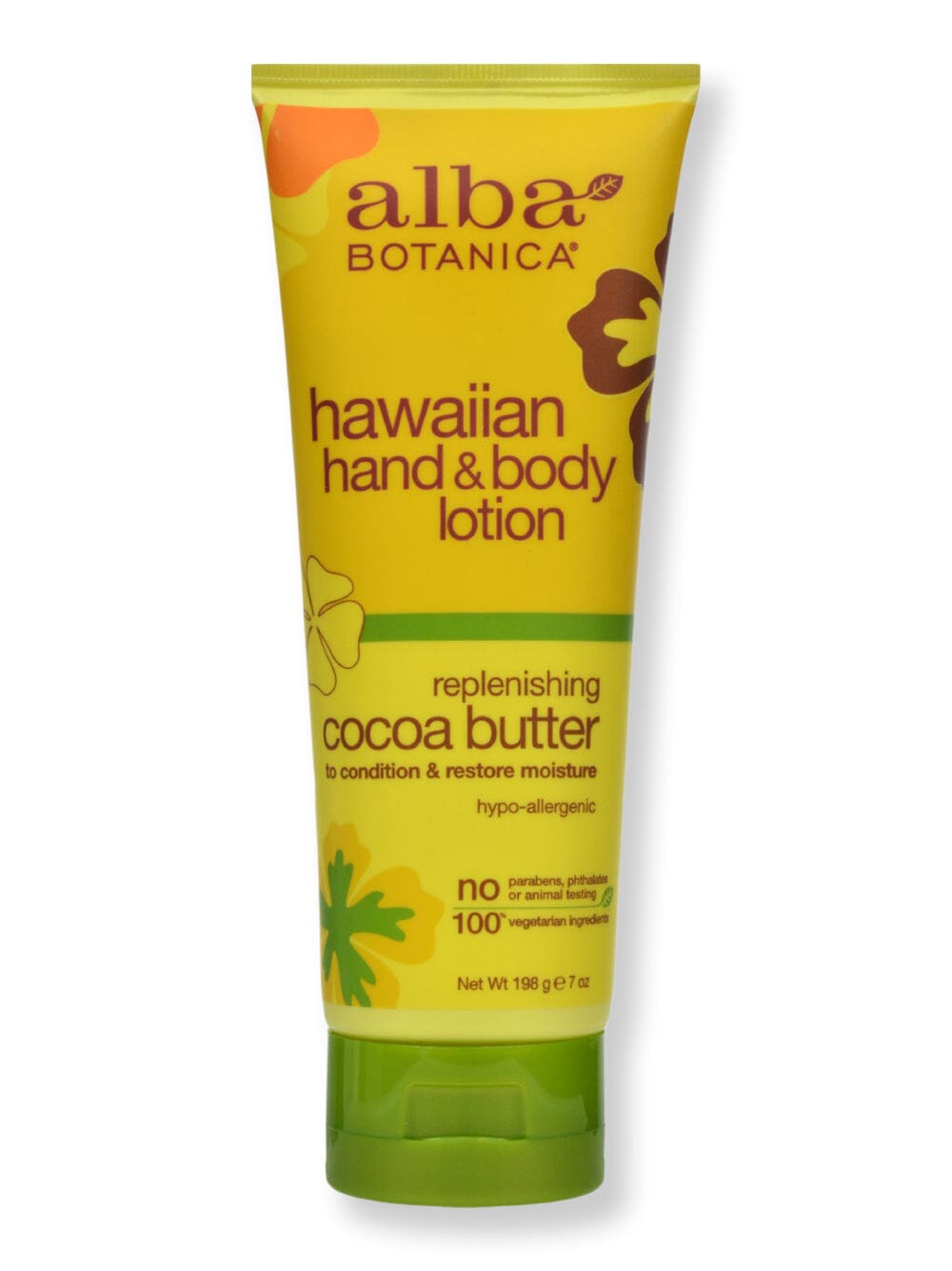 Alba Botanica Alba Botanica Hawaiian Hand & Body Lotion Cocoa Butter Body Lotions & Oils 7 oz 