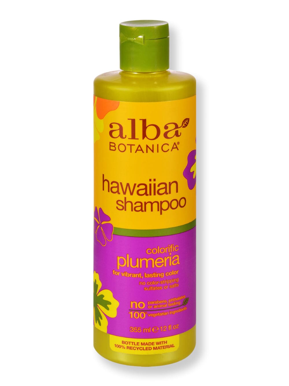 Alba Botanica Alba Botanica Hawaiian Shampoo Colorific Plumeria Shampoos 12 fl oz 