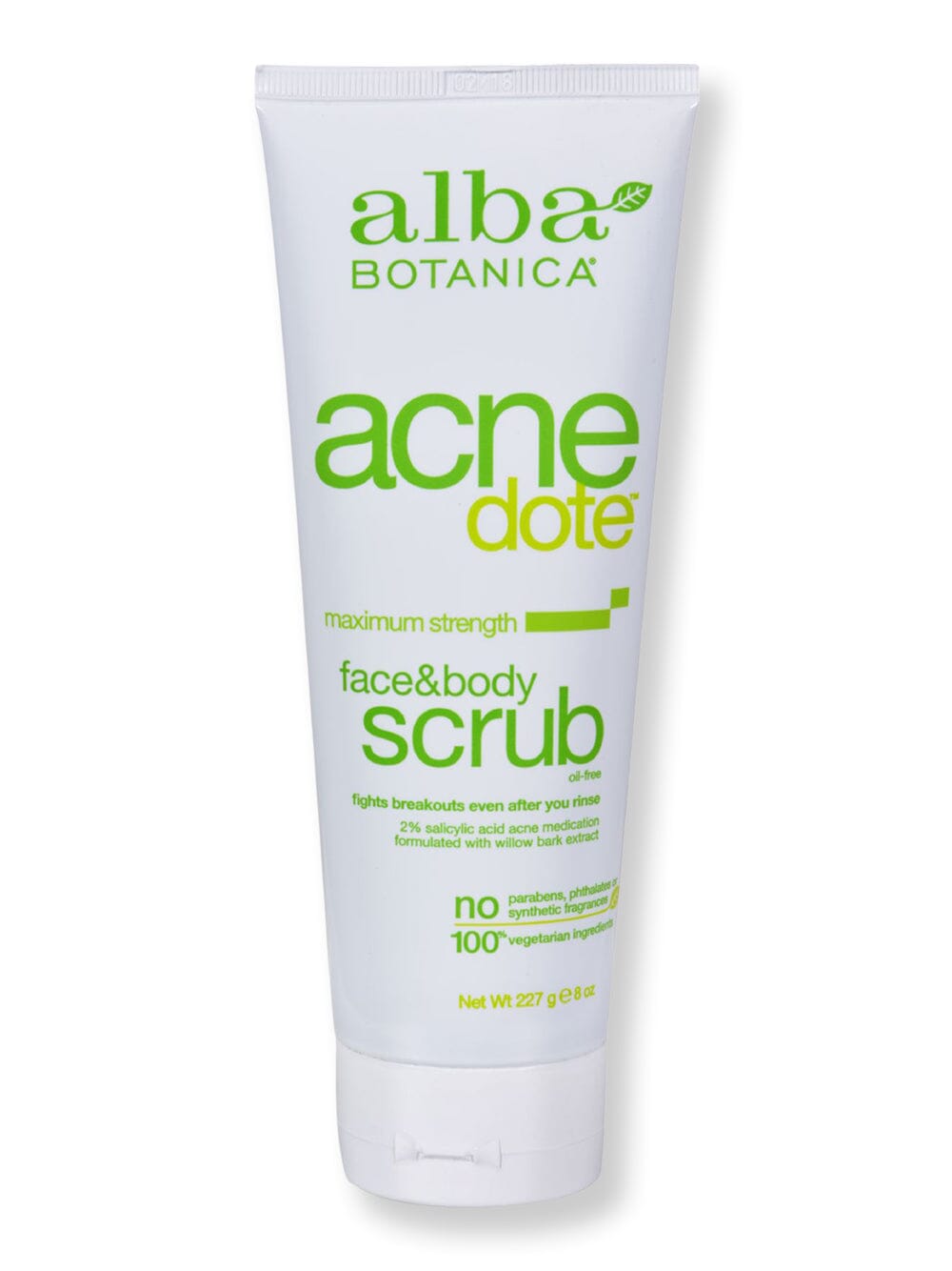 Alba Botanica Alba Botanica Natural Acnedote Face and Body Scrub 8 fl oz Exfoliators & Peels 