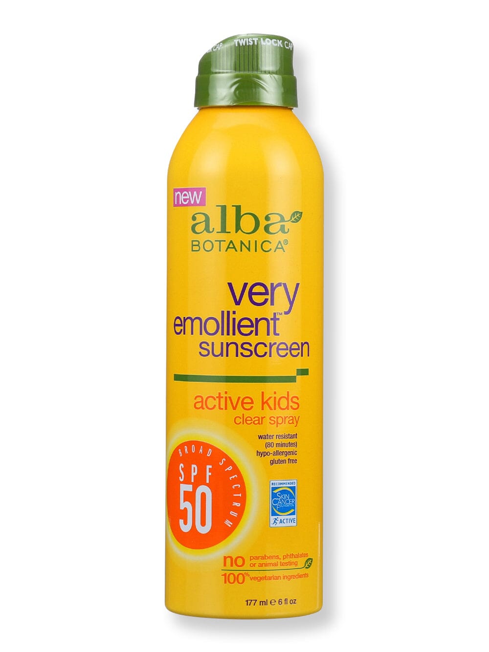Alba Botanica Alba Botanica Sunscreen Very Emollient Spray SPF50 Kids Body Sunscreens 6 oz 