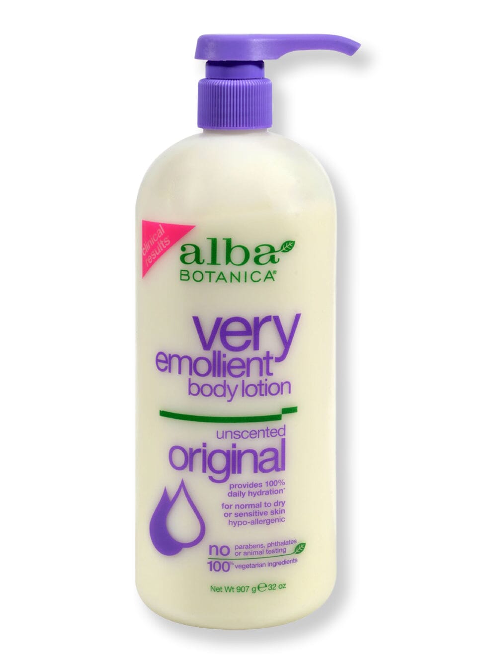 Alba Botanica Alba Botanica Very Emollient Body Lotion Unscented Body Lotions & Oils 32 fl oz 
