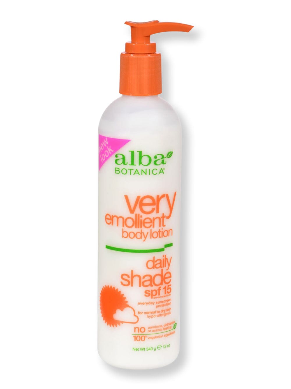 Alba Botanica Alba Botanica Very Emollient Lotion Daily Shade SPF 16 Body Lotions & Oils 12 oz 