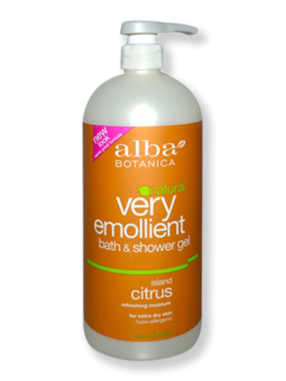 Alba Botanica Alba Botanica Very Emollient Shower Gel Island Citrus Shower Gels & Body Washes 32 oz 