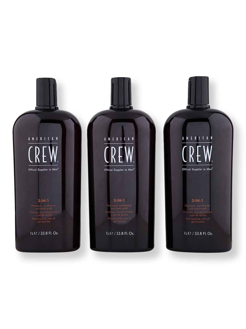 American Crew American Crew 3-in-1 3 Ct 33.8 oz Shampoos 