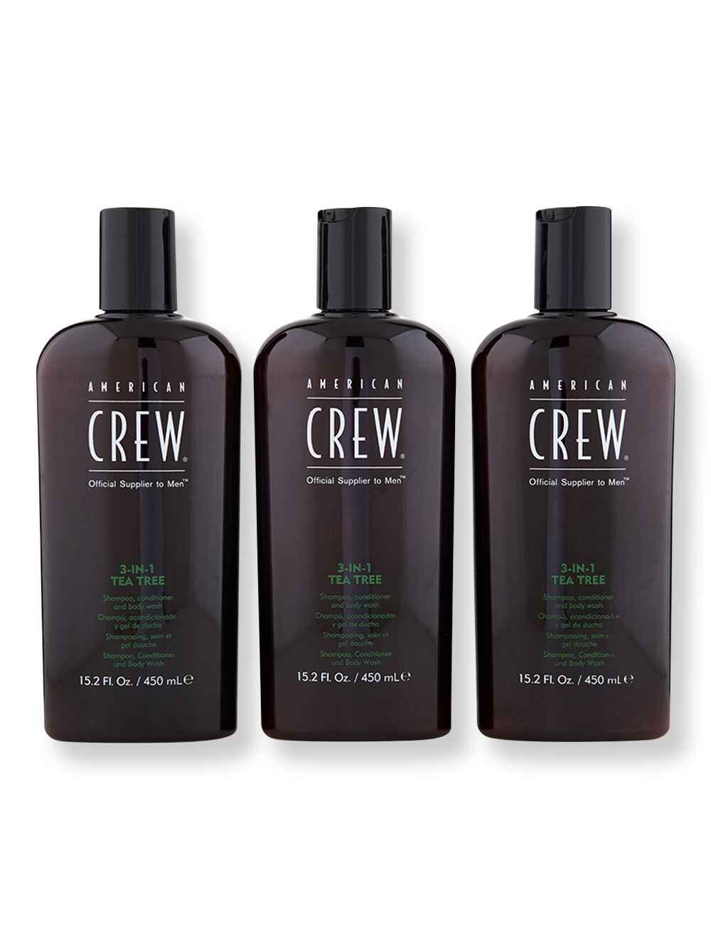 American Crew American Crew 3-in-1 Tea Tree 3 Ct 15.2 oz Shampoos 