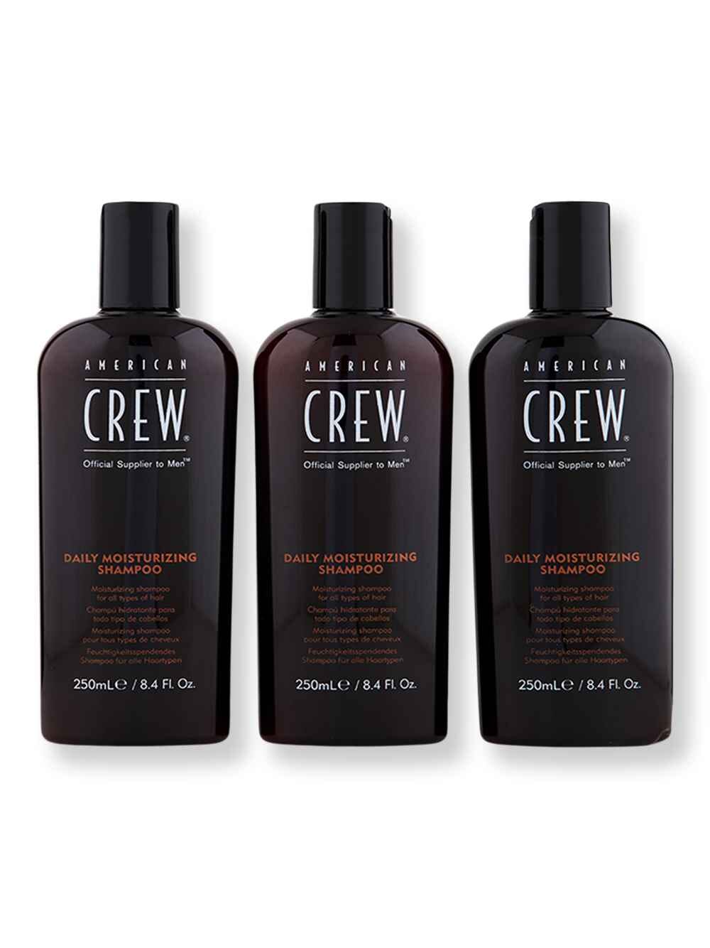 American Crew American Crew Daily Moisturizing Shampoo 3 Ct 8.4 oz Shampoos 