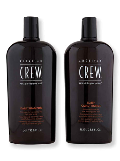 American Crew American Crew Daily Shampoo & Conditioner 33.8 oz Hair Care Value Sets 