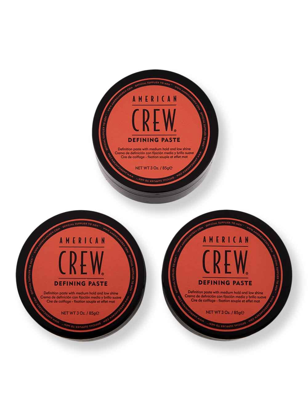 American Crew American Crew Defining Paste 3 Ct 3 oz Putties & Clays 