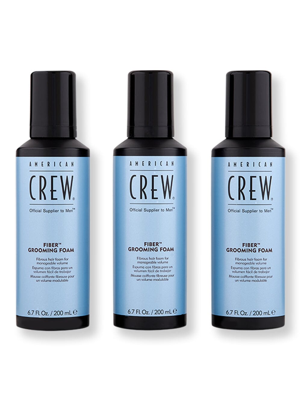 American Crew American Crew Fiber Foam 3 Ct 6.8 oz Styling Treatments 