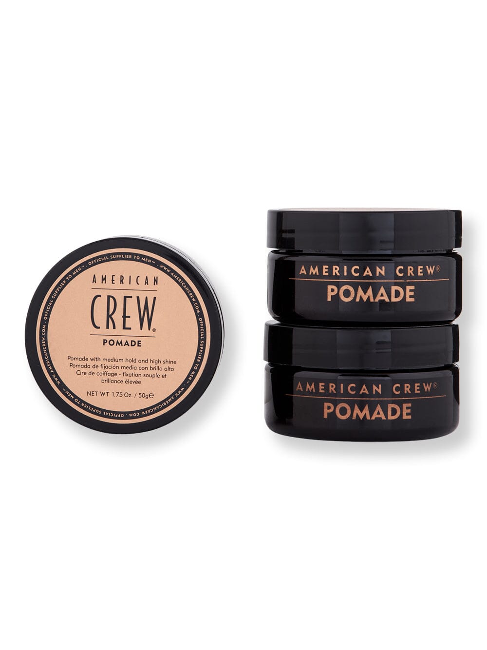 American Crew American Crew Pomade 3 Ct 1.7 oz Putties & Clays 